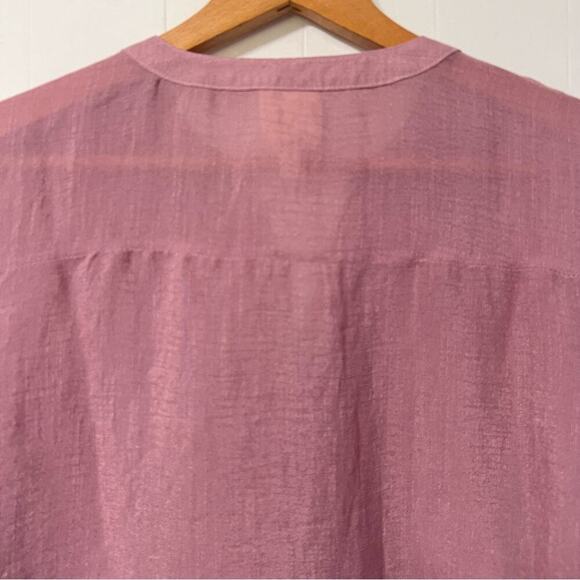 Anthropologie Fig & Flower Button down Embroidered Floral Boho Shirt Top Size S - Picture 5 of 13